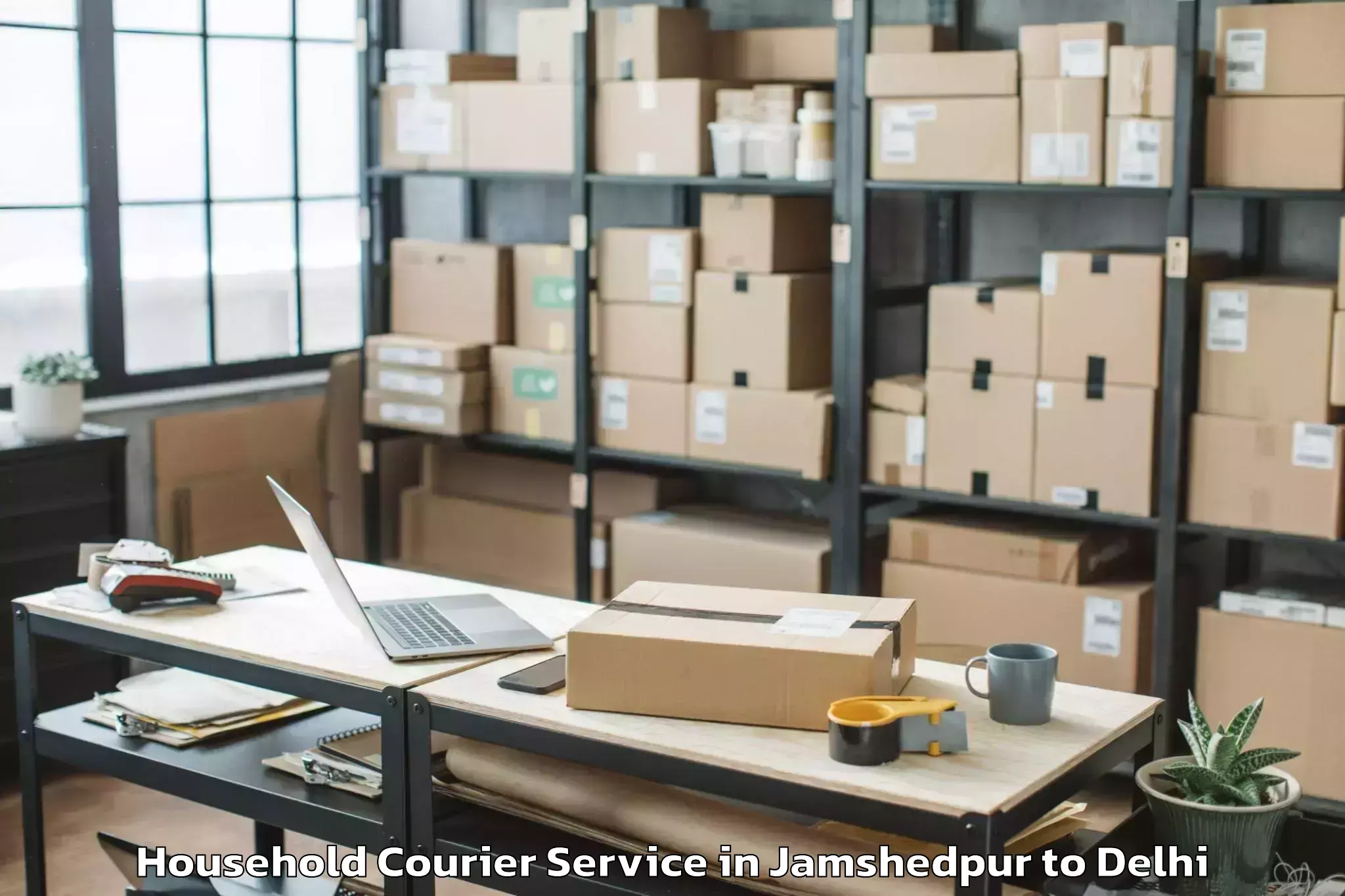 Easy Jamshedpur to Sadar Bazar Household Courier Booking